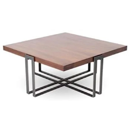 Watson Square Cocktail Table with Wood Top